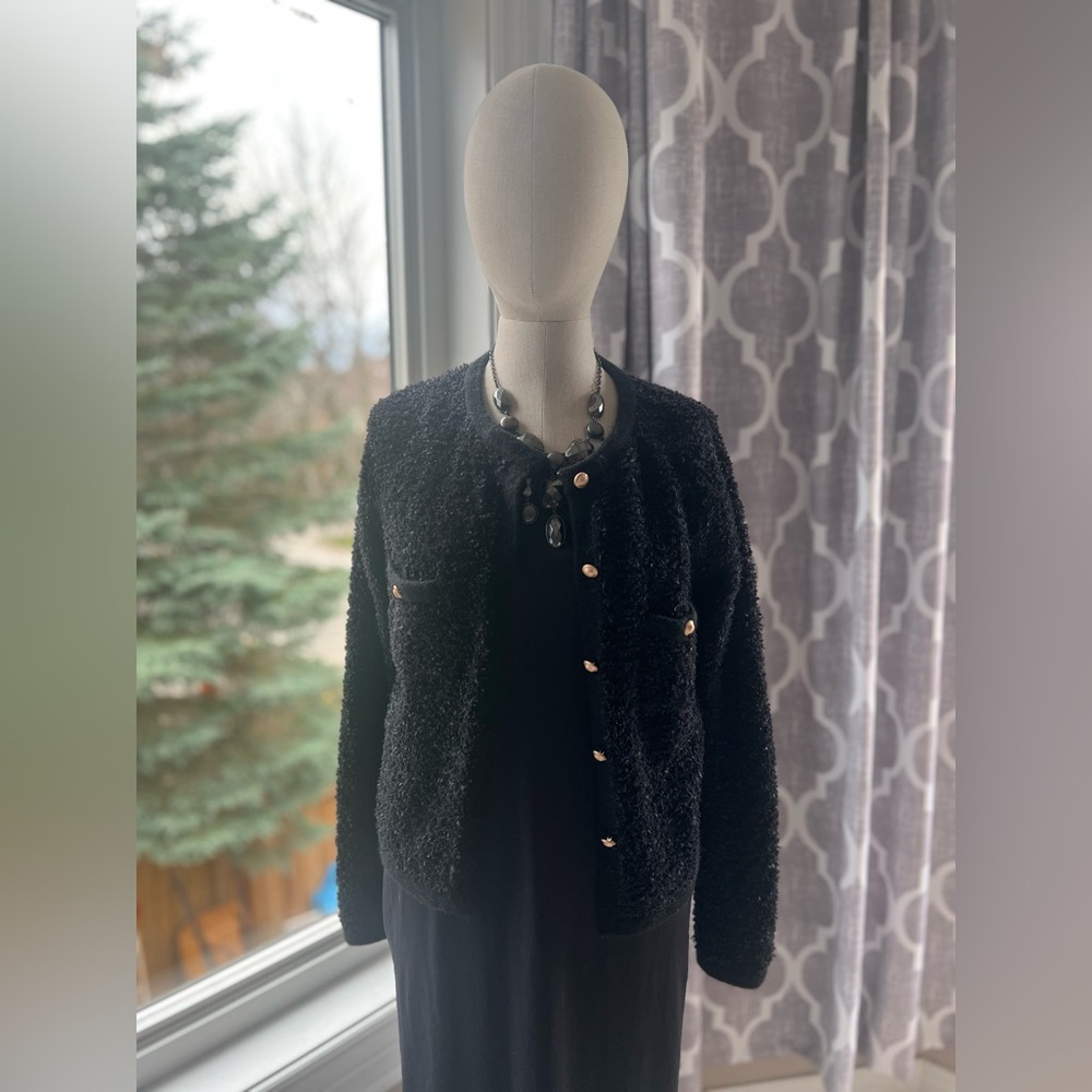ESQUALO Textured Black Blazer